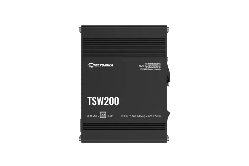 TSW200 Teltonika PoE+ Ethernet Switch Front