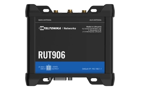 RUT906 Teltonika 4G LTE RS232/RS485 Router Front