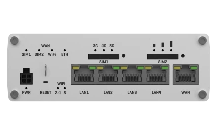 RUTX50 Teltonika Industrial 5G Router Ports