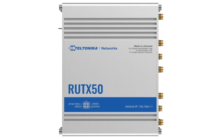 RUTX50 Teltonika Industrial 5G Router Front