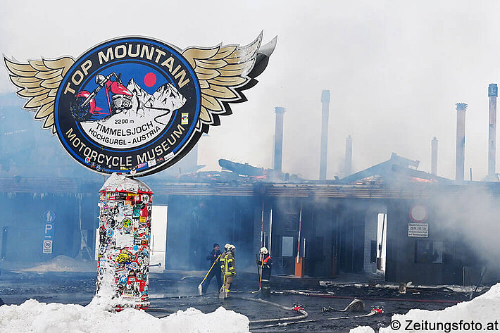 Fire at motorcycle museum