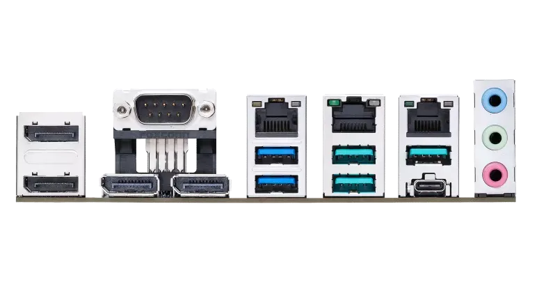 Q670EM-IM-A Micro ATX ASUS IoT 14th, 13th, 12th Gen. Motherboard side view