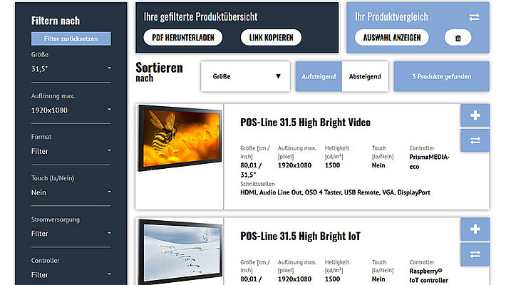 Neue Features Webseite