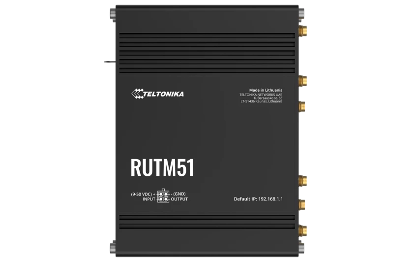 RUTM51 Teltonika Industrial 5G router Front