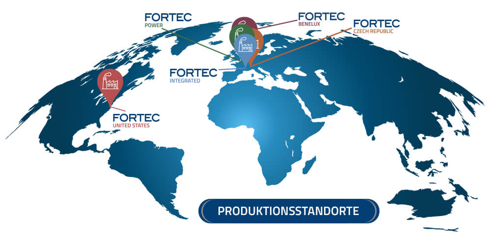 FORTEC Produktionsstandorte FORTEC Produktionsstandorte